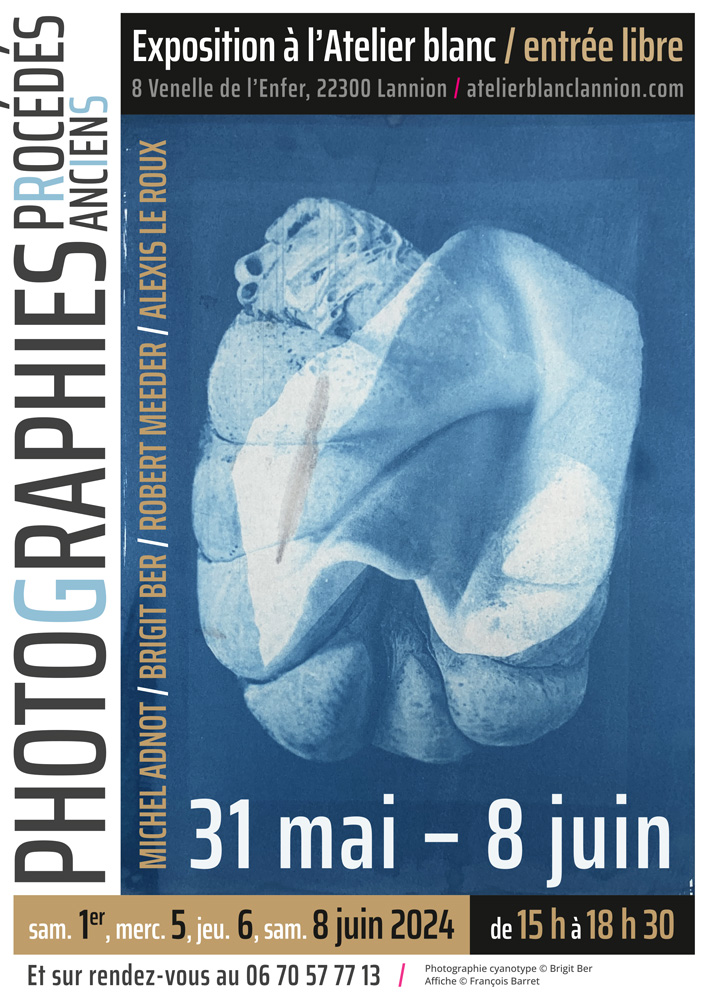 Affiche - Exposition de photographies par procédés anciens - Lannion
